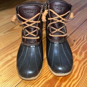 Sperry Dark Brown and Black Boots